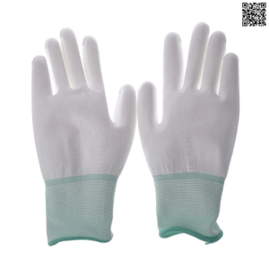 Găng tay chống trượt Polyester Pu màu trắng chống trượt cho ngành công nghiệp S M L XL XXL PS16-6002