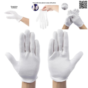 Găng tay 100% cotton ESD có thể co giãn cao PS16-5952