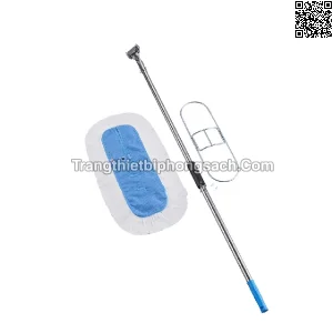 Bộ lau nhà phòng sạch 100% sợi nhỏ vải đầu lau nhà lau kiểu bán mở lưng 210gsm PS16-6136