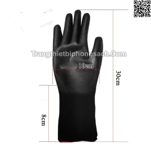 Găng tay chống tĩnh điện Polyester Black ESD PU Palm Coated PS16-5967