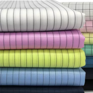 Vải bông Polyester ESD ESD 4MM Vải chống tĩnh điện 65% Polyester 33% Cotton 2% carbon PS16-5868