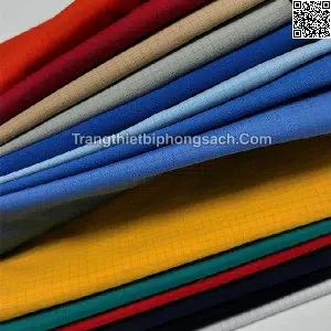 Vải chống tĩnh điện dạng lưới ESD 5MM 65% Polyester 33% Cotton 2% Sợi carbon PS16-5770